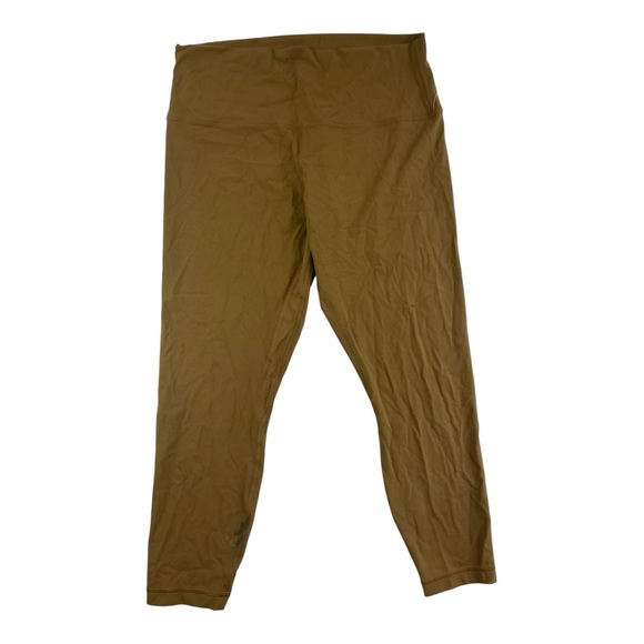 lululemon athletica Pants - LULULEMON BROWN LEGGINGS WITH SIDE POCKETS WOMENS SIZE 14 NWOT IMPERFECTION